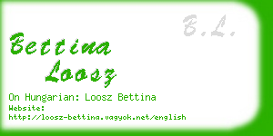 bettina loosz business card